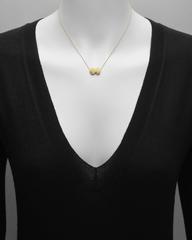 Tiffany & Co. Spiro Swirl Gold Pendant Necklace