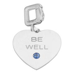 Louis Vuitton White Gold Enamel Heart-Shaped Lion Pendant