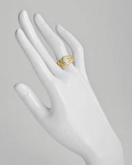 Van Cleef & Arpels Braided Yellow Gold and Diamond Dress Ring
