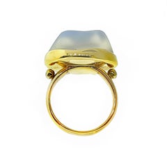 Dorota Free-Form Moonstone Yellow Gold Ring