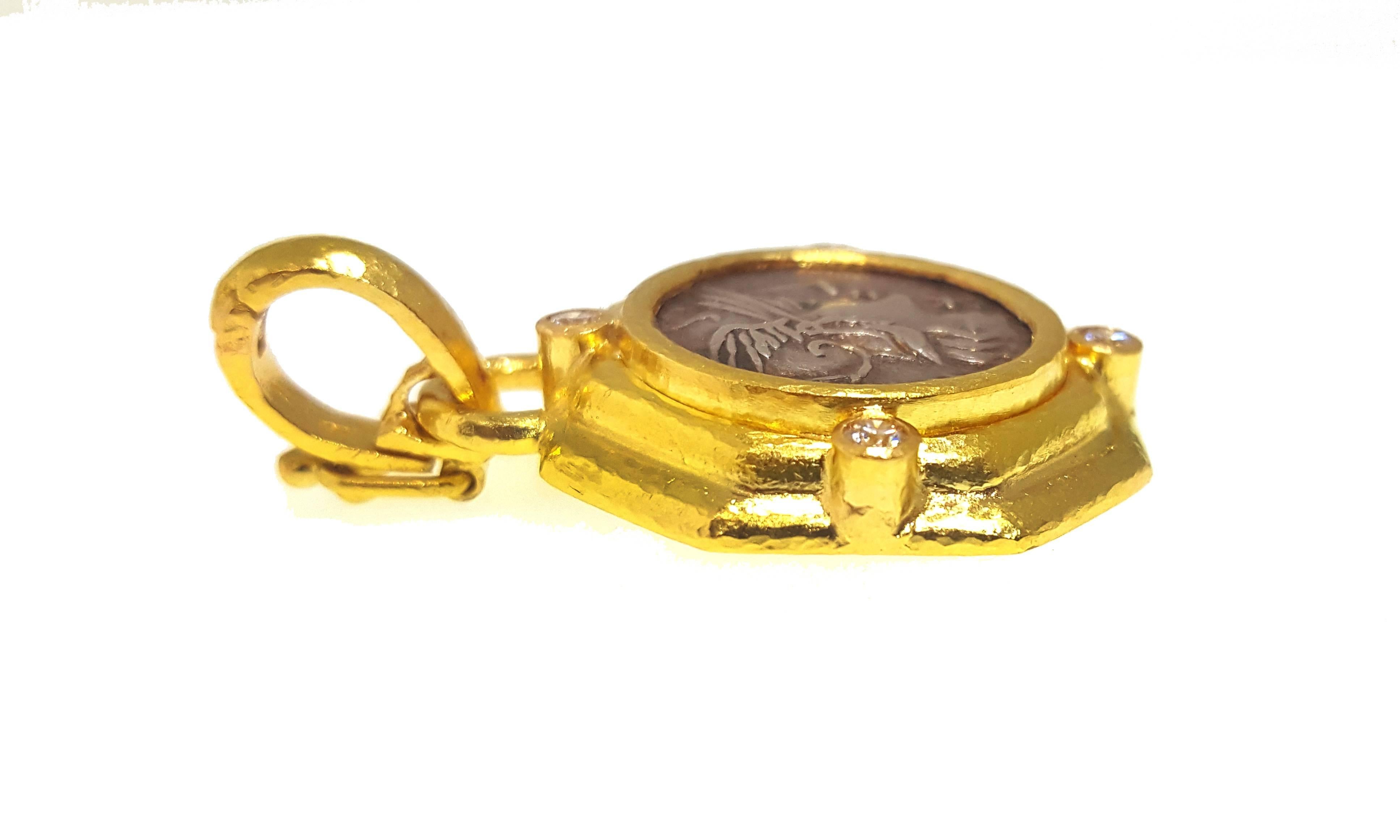 Byzantine Elizabeth Locke Ancient Coin Pendant