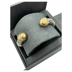 David Yurman Cable Bangle, 18ct Yellow Gold and Silver