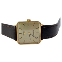 Orologio Longines Square Flagship d'epoca in oro giallo 18 carati