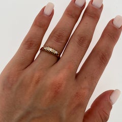 Vintage 5 Stone Diamond Ring – 18ct Yellow Gold, 0.17ct Natural Diamonds