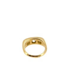 Anillo de diamantes con 3 piedras – Oro amarillo de 18 quilates, diamantes naturales de 2,20 quilates