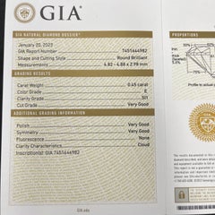 3 Stone Diamond Ring Set in Platinum, 1.80ct Gia Natural Diamonds