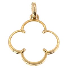 Van Cleef & Arpels Vintage 18ct Yellow Gold Pure Alhambra Pendant – Circa 2001