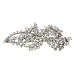 Broche de platino y diamantes de Kutchinsky – Diamantes naturales de aprox. 16,50 ct