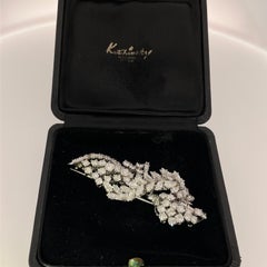 Broche de platino y diamantes de Kutchinsky – Diamantes naturales de aprox. 16,50 ct