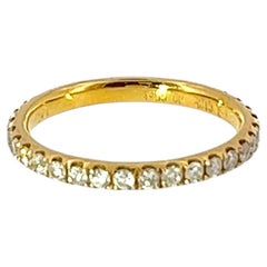 Anillo de diamantes «Full Eternity» – Oro amarillo de 18 quilates, 0,65 quilates