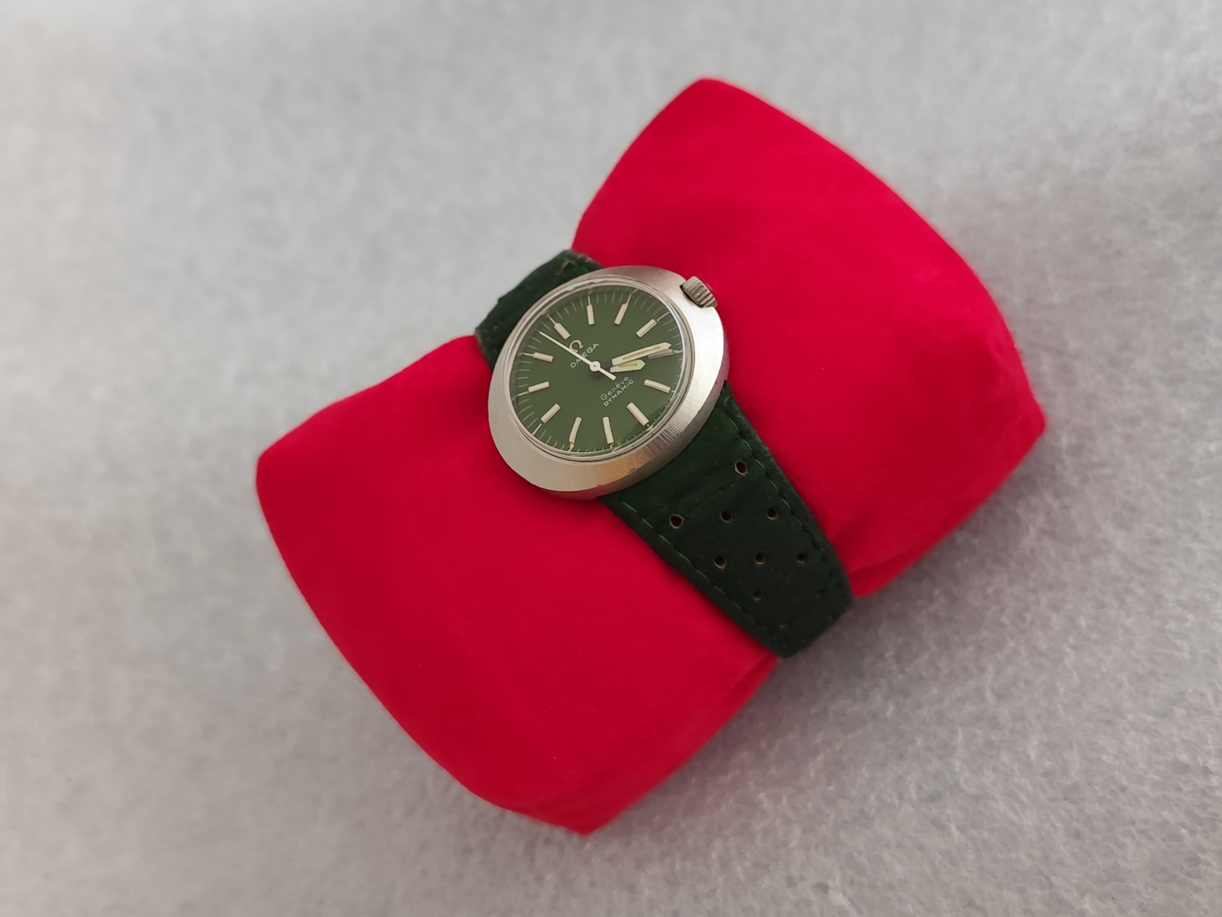 Omega Dynamic ST535015 ( 565015 )Kal. 630 Manual Seltene Uhr mit grünem Zifferblatt im Angebot 3