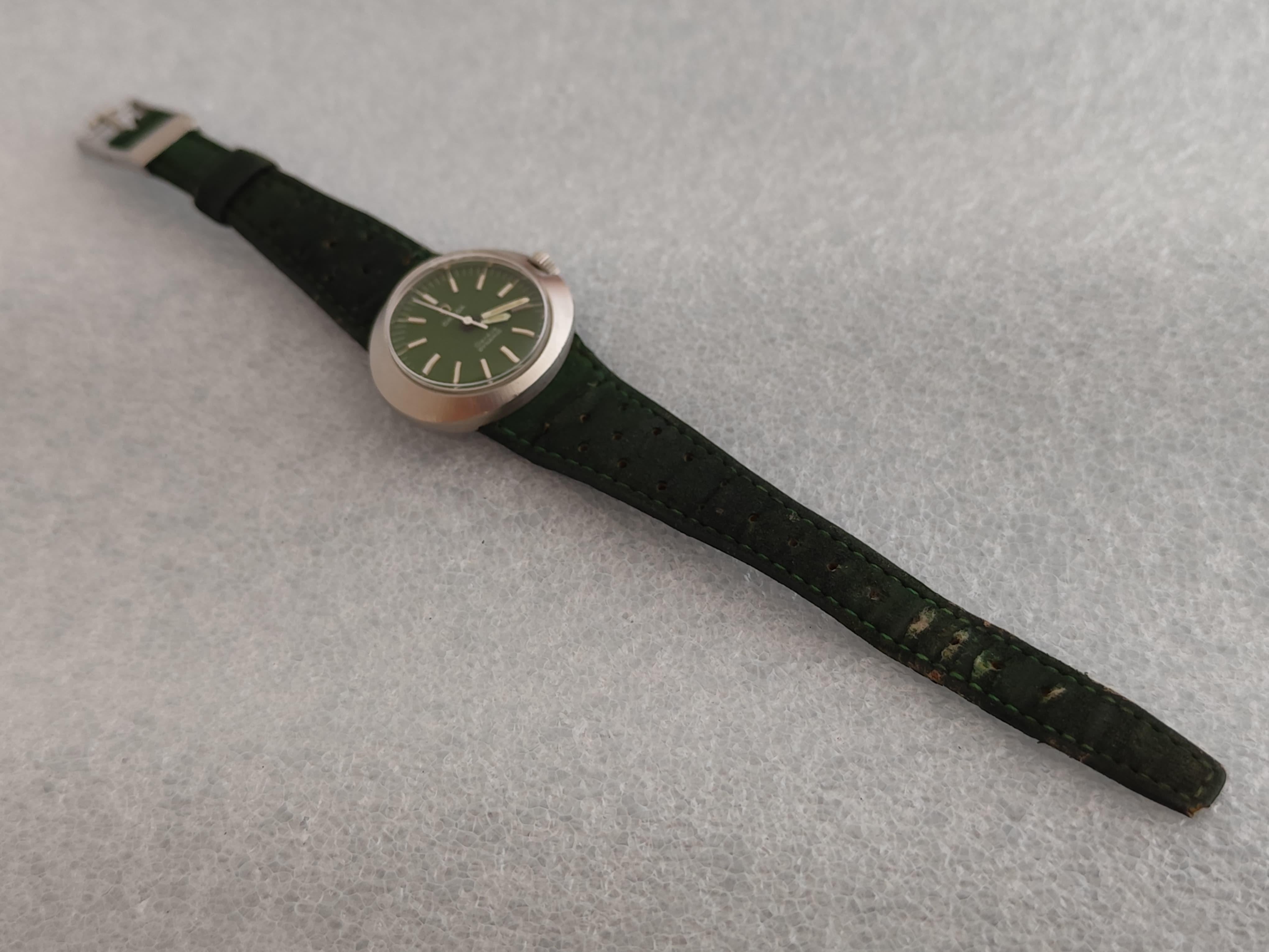 Omega Dynamic ST535015 ( 565015 )Kal. 630 Manual Seltene Uhr mit grünem Zifferblatt im Angebot 6