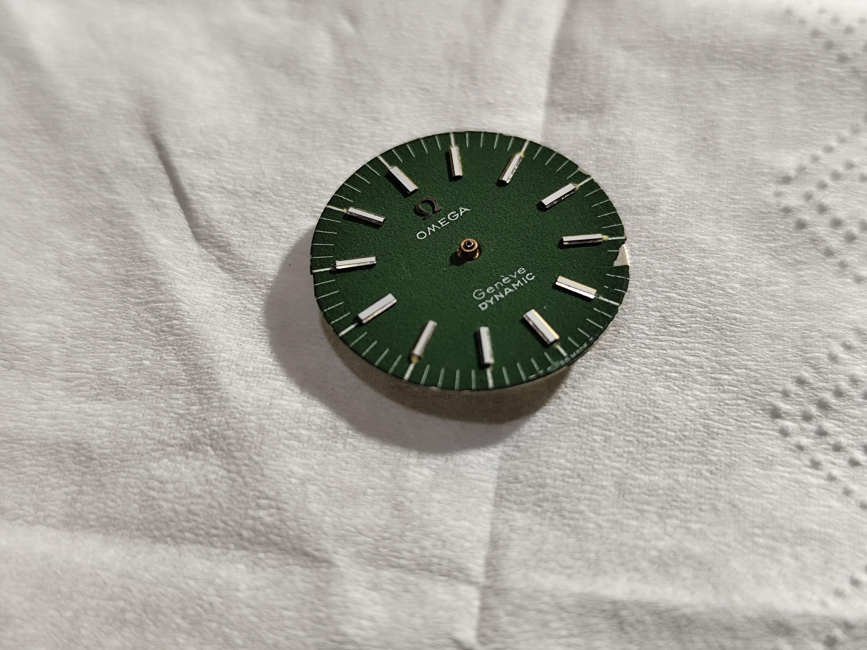 Omega Dynamic ST535015 ( 565015 )Kal. 630 Manual Seltene Uhr mit grünem Zifferblatt im Angebot 11