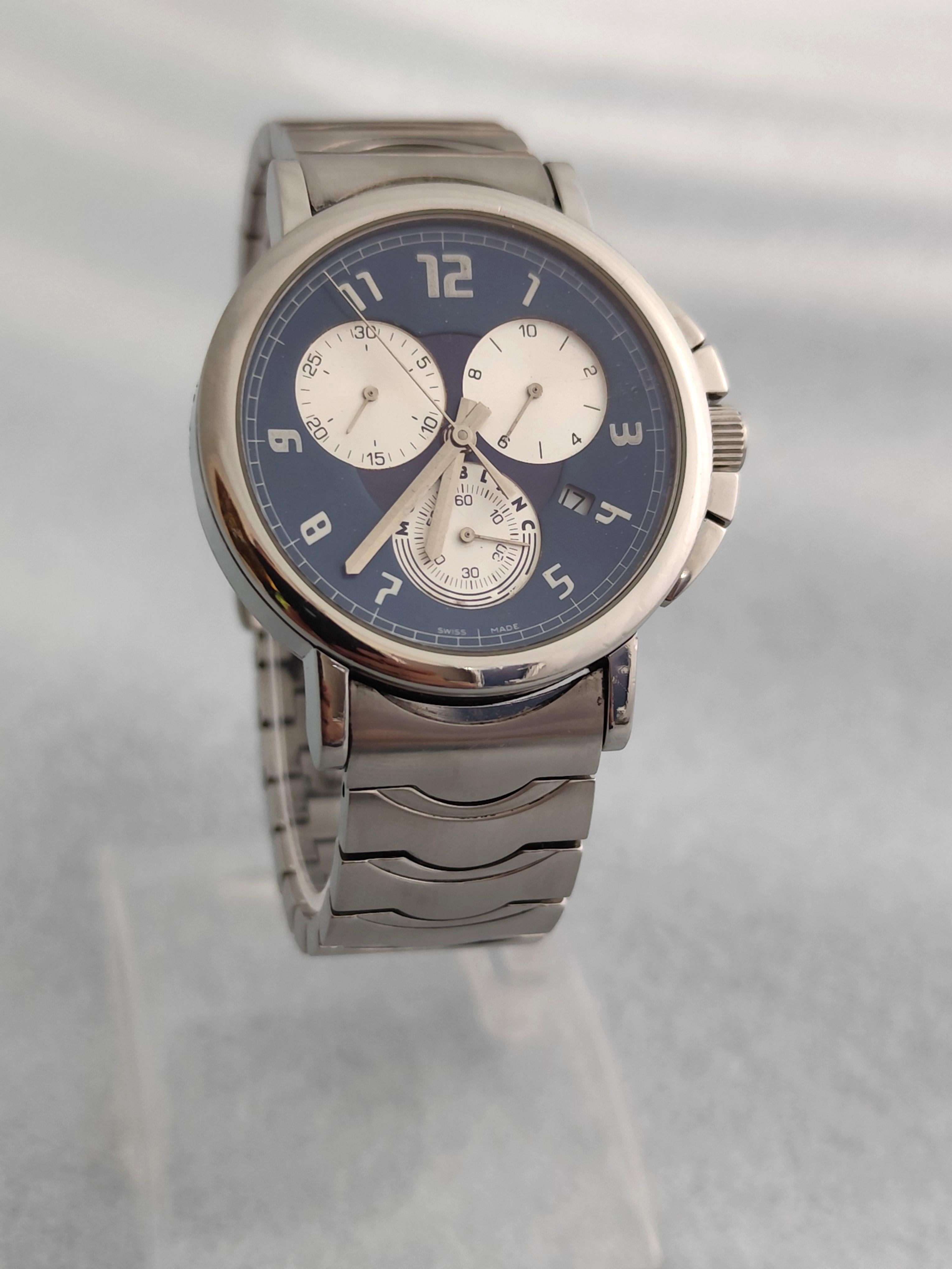  Brand : Montblanc

Model: Summit

Reference Number: 7060

Country Of Manufacture: Switzerland

Movement: Quartz

Case Material: Stainless Steel

Measurements :40mm diameter (excluding crown )

Band Type : Stainless Steel

Band Condition :In