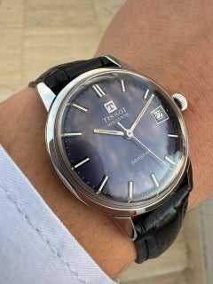 Tissot Visodate SeaStar Manual Wind Rare Dark Purple Dial Men's Watch
