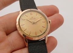 Raro orologio da uomo Zenith Bumper Automatic 133.8 con quadrante dalla patina unica da 80 micron