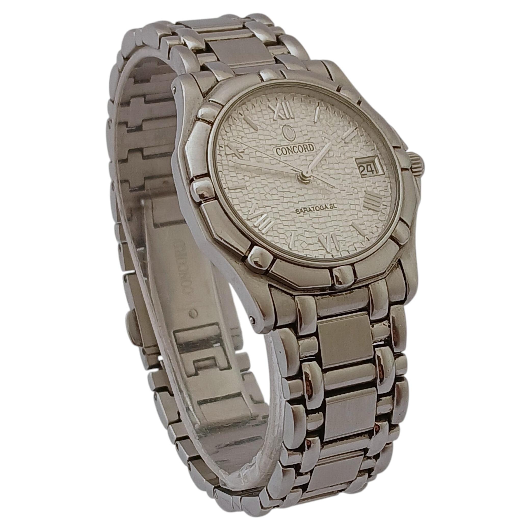 Concord Saratoga 14-C2-0230 Rare Dial Men's Wristwatch Sultanate of Oman Khannja For Sale