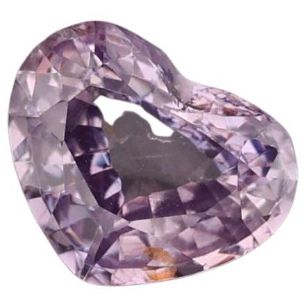 Pink Sapphire 1.45 carat Heart Shape Unheated Gemstone  For Sale