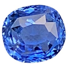 Certified 1.05 Ct Unheated Blue Sapphire Ceylon Origin Gemstone Cornflower 