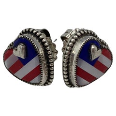 Patriot Stud Earrings by Aldrich Art