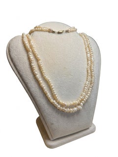 Georgian Double Strand Natural Basra Pearl Necklace 1790 Circa