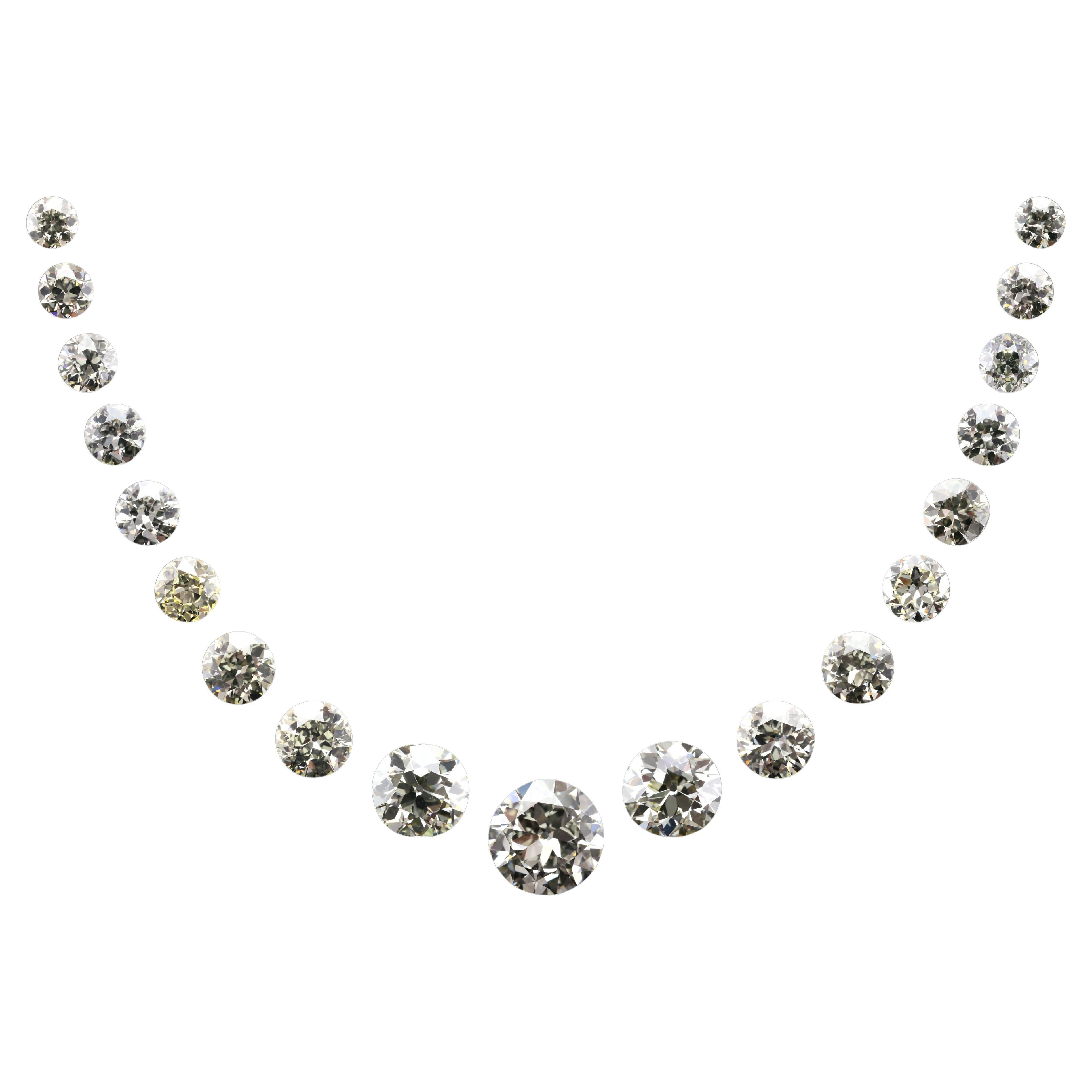 42,82 Karat Alter Europäischer Diamant Layout - GIA zertifiziert