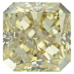 3.00ct Fancy Brownish Greenish Yellow Radiant Diamond GIA