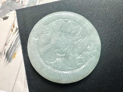 Natural Myanmar Handcrafted Jade Loose Stone, Jadeite Pendant