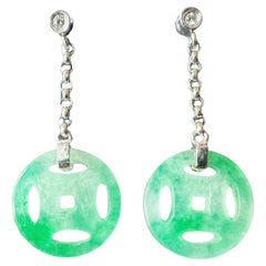 Platinum Dangle Earrings