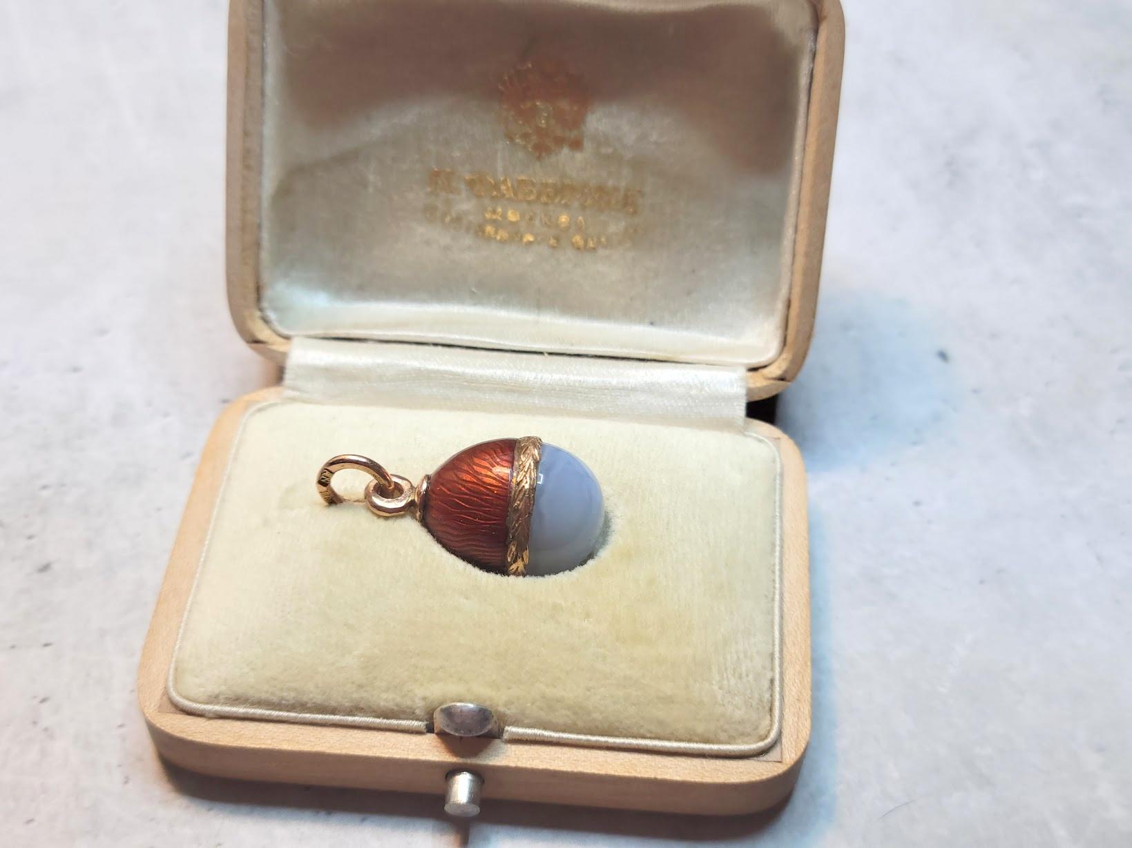 Fabergé Antiker Guilloche-Gold-Ei-Anhänger, von Anders Johan Nevalainen im Angebot 5