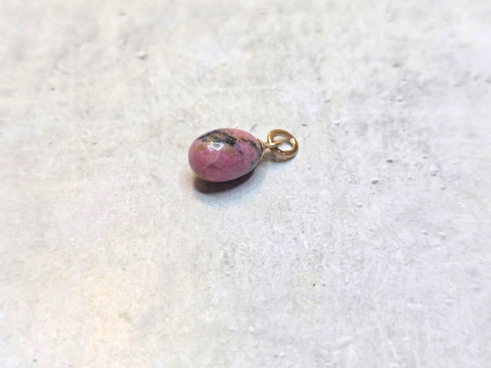 Pendentif en rhodonite Imperial Gold de Fabergé par Henrik Wigström Excellent état - En vente à Chesterland, OH