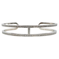 HERMES Ever Chain D’ancre cuff diamond bracelet