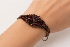 Bohemian bracelet with garnets, late 19th century.