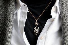 Antique pendant with numerous old-cut diamonds 3.00ct, late 19th century.