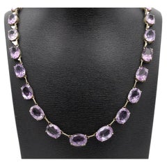 Rivière necklace with amethysts, second half of the 19th century.