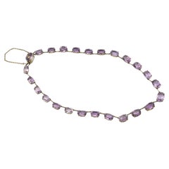 Rivière necklace with amethysts, second half of the 19th century.