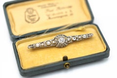 Beautiful Belle Époque brooch with old-cut diamonds, approximately 2.50ct