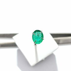 Natural Certified Sandawana Emerald Oval Cut 1.30 Cts Oval Loose Emerald.