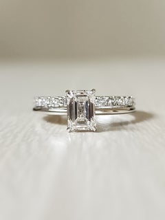 Moissanite da 1,8 mm, mezza eternità, fascia nuziale con pavé per donne, argento 925.