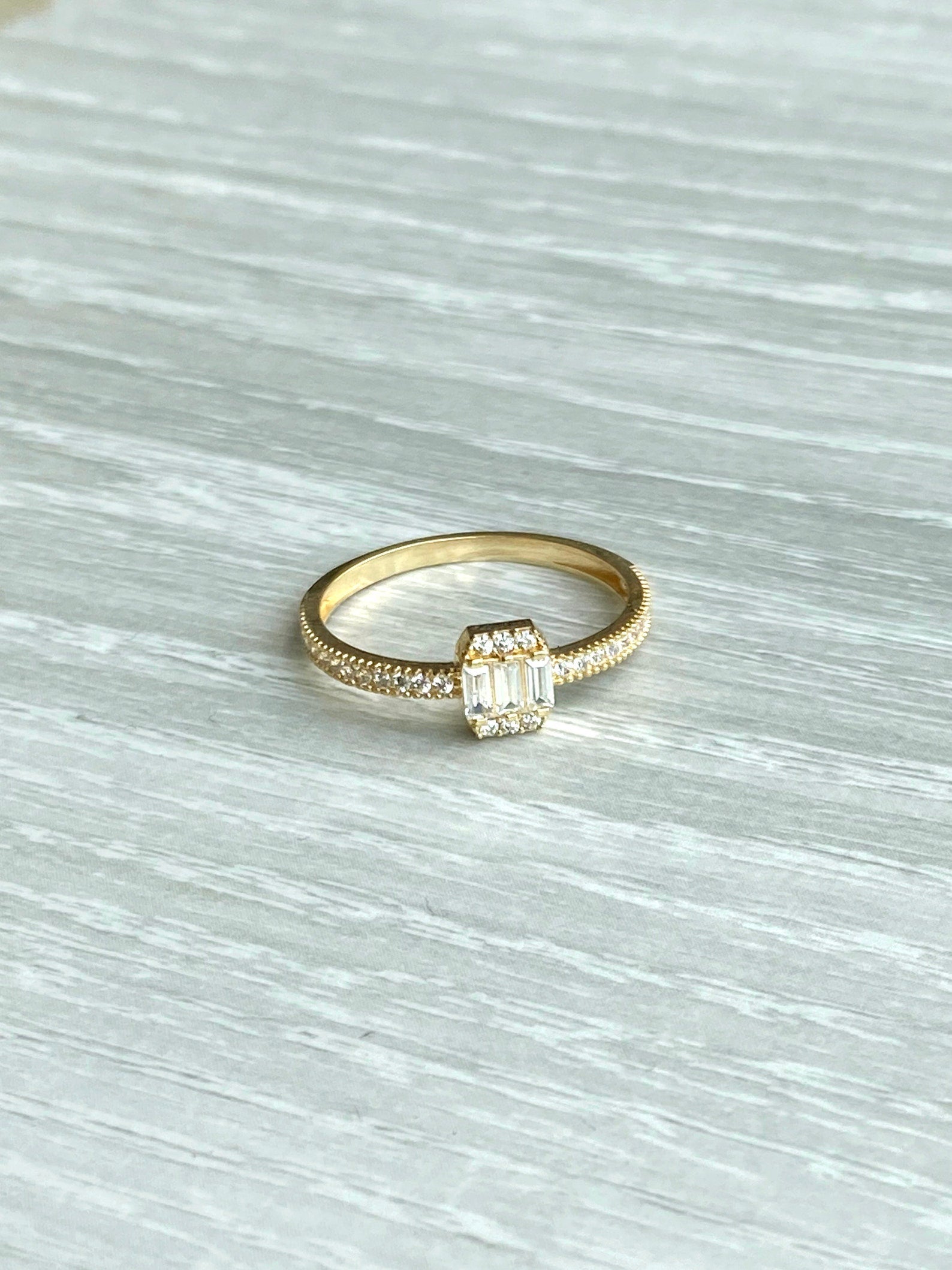 Moissanite Anillo de Promesa Minimalista para Mujer Anillo de Compromiso de Plata de Ley 925
