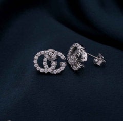 925 Sterling Silber Moissanite Ohrringe Hip Hop Ohrstecker Jahrestag Geschenk für Sie.