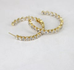 Paire de boucles d'oreilles victoriennes anciennes Polki Diamond Earring Natural Diamond
