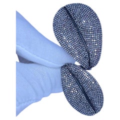 Natural Pave Diamond 925 Sterling Silver Leaf Full Finger Shaped Ring Jewellery
