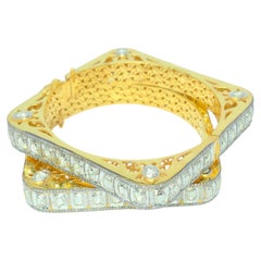 Antique Polki Diamond bangle  Bracelet Natural Diamond Victorian Bracelet