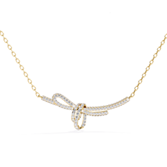 925 Sterling Silver Bow Designed Pendant Natural Pave Diamond Pendant For Women.