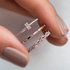 Natural Pave Diamond Ring 925 Sterling Silver Beautiful Engagement Ring For Her.