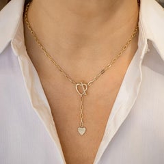 Elegant Heart Styled 925 Sterling Silver Necklace Natural Pave Diamond Pendant.
