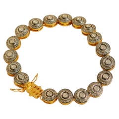 925 Sterling Silver Bracelet Natural Diamond And Polki Bracelet For Women