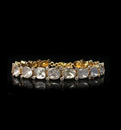 Natural Polki Bracelet 925 Sterling Silver Beautiful Bracelet Victorian Jewelry