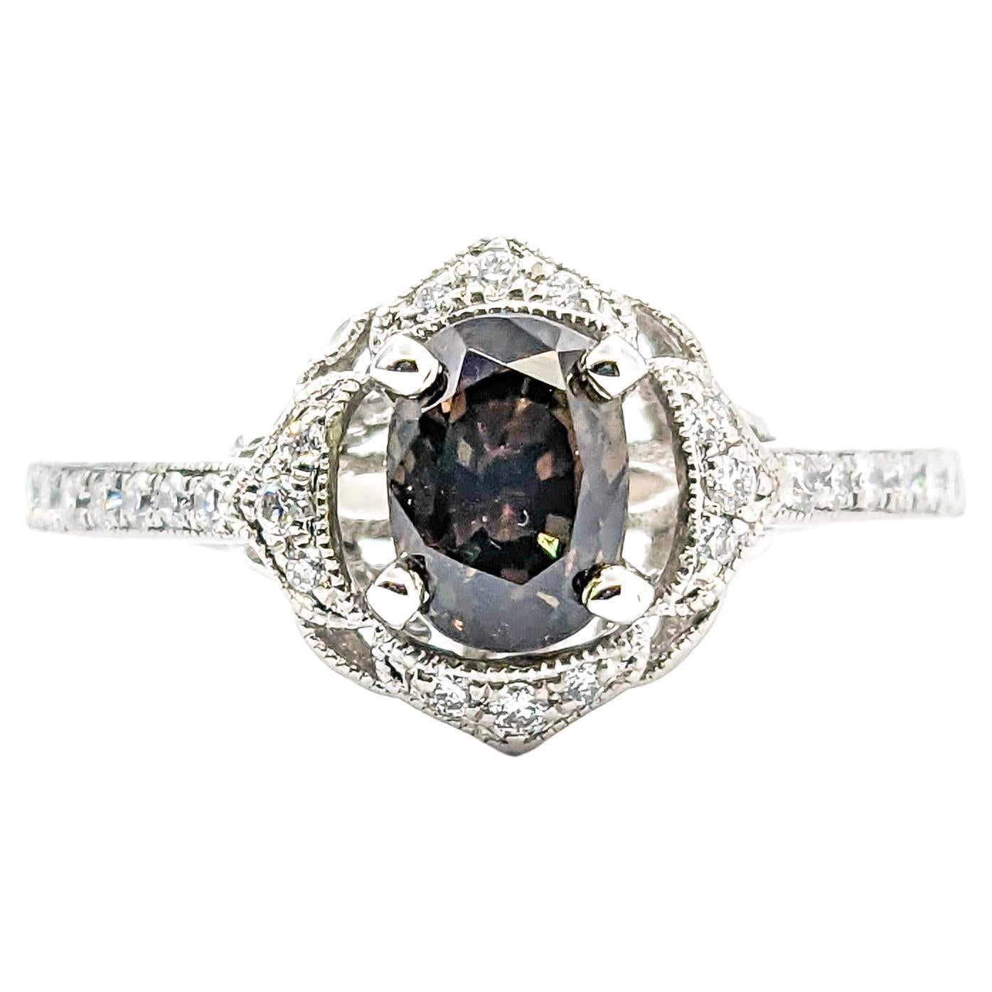1.23ct Natural Alexandrite & Diamond Ring In Platinum

Discover the exceptional beauty of our ring, masterfully crafted in platinum. This exquisite piece features a remarkable 1.23ct GIA-certified Alexandrite, known for its unique color-changing